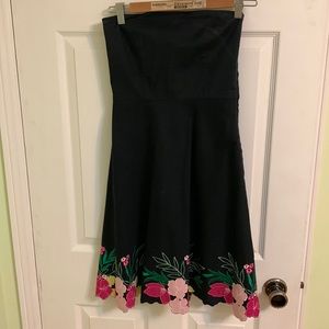 Black strapless dress in small